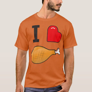 Camiseta ¡Feliz feriado que amo la pierna de Turquía! Carna