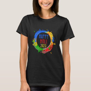 Camiseta Feliz festival de colores Feliz Holi 2023 para Hin