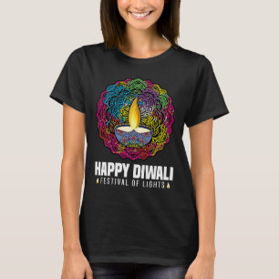 Camiseta Feliz Festival Diwali De Luces Hindúes