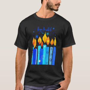Camiseta Feliz Festival Hanukkah De La Estrella De La Luz D