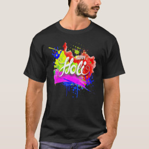 Camiseta Feliz Festival Holi 2022 India colorea Primavera H