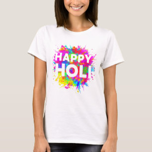 Camiseta Feliz Festival Holi de Colores