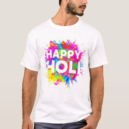 Camiseta Feliz Festival Holi de Colores