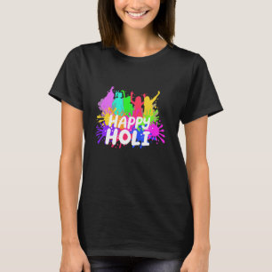 Camiseta Feliz Festival Holi de Colores Hindúes Mujeres