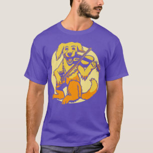 Camiseta Feliz Fiddle Player Violin Doggo Cute Music Festiv