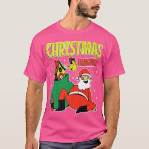 Camiseta Feliz fiesta borracho alegre tipsy Santa Claus Ch
