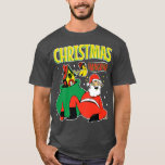 Camiseta Feliz fiesta borracho alegre tipsy Santa Claus Ch<br><div class="desc">Feliz fiesta ebrio,  alegre y gracioso Navidades de Santa Claus.</div>