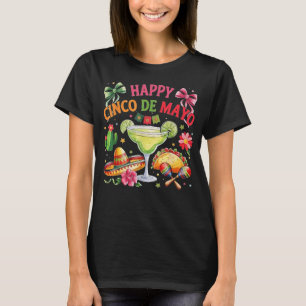 Camiseta Feliz Fiesta Cinco de Mayo Partido Mexicano Hombre