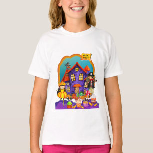 Camiseta Feliz Fiesta de Disfraces de Halloween para niños 