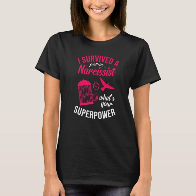 Camiseta Feliz Fiesta de divorcio sobreviví a un narcisista (Anverso)