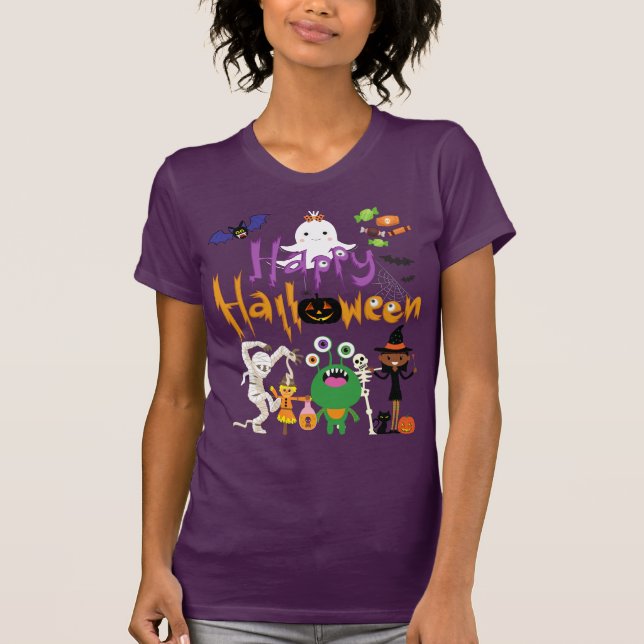 Camiseta Feliz fiesta de Halloween (Anverso)
