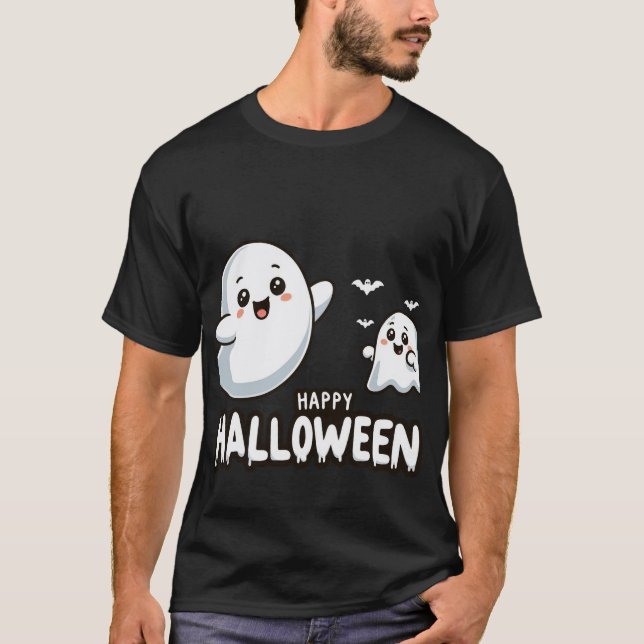 Camiseta Feliz fiesta de Halloween, anima a los niños de la (Anverso)