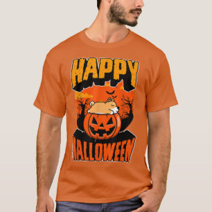 Camiseta Feliz Fiesta de Halloween aplastar a Kawaii Puppy