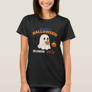 Camiseta Feliz Fiesta de Halloween fantasma