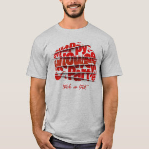 Camiseta Feliz Fiesta De Halloween Para Hombres Vestir Cami