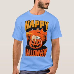 Camiseta Feliz Fiesta de Halloween Spooki Cemetery Napping 