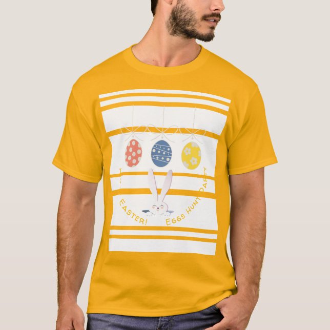 Camiseta Feliz Fiesta de Primavera de Pascua lindo conejito (Anverso)