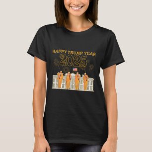 Camiseta Feliz Fiesta del año Trump 2025 Nuevo presidente d