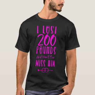 Camiseta Feliz Fiesta del Divorcio Perdí 200 libras y no