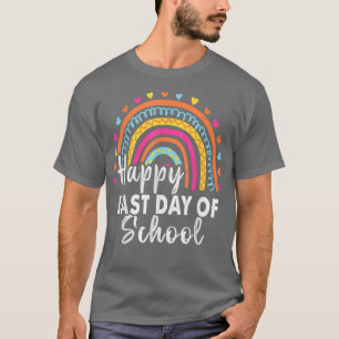 Camiseta Feliz final del último día escolar de estudiantes