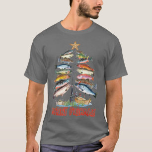 Camiseta Feliz Fishmas Árbol de Navidad Pescado Divertido P