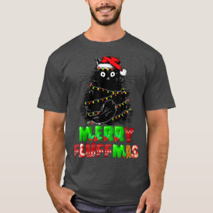 Camiseta Feliz Fluffmas Catmas Navidades Cat Lover Santa Xm