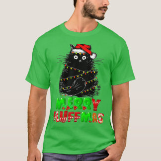 Camiseta Feliz Fluffmas Catmas Navidades Cat Lover Santa Xm