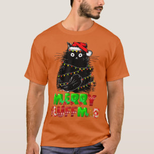 Camiseta Feliz Fluffmas Catmas Navidades Cat Lover Santa Xm