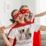 Camiseta Feliz foto familiar mami<br><div class="desc">Camiseta de mamá con 4 preciosas fotos familiares, las palabras "te amamos mamá", y los nombres de los niños. Perfecto para cualquier ocasión especial, cumpleaños, navidades o día de la madre. Consejo de la foto: Recorta tus fotos en cuadrados antes de subir asegurando que el sujeto esté en el centro...</div>