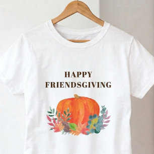 Camiseta Feliz Friendsgiving Calabaza
