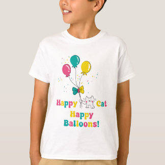 Camiseta ¡Feliz Gato, feliz globo! 🎈 🐱