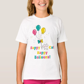 Camiseta ¡Feliz Gato, feliz globo! 🎈 🐱