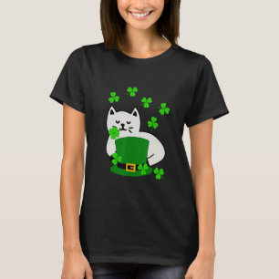 Camiseta Felíz gato gatito del Día de San Patricio tiene su