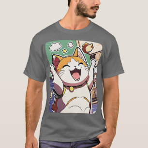 Camiseta Feliz Gato Gato Gato Gato Gato Gato Gato Gente Div