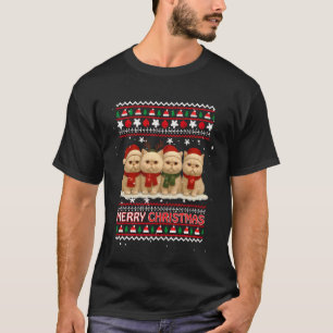 Camiseta Feliz Gatomidad Divertida Feliz Navidad Gato Persa