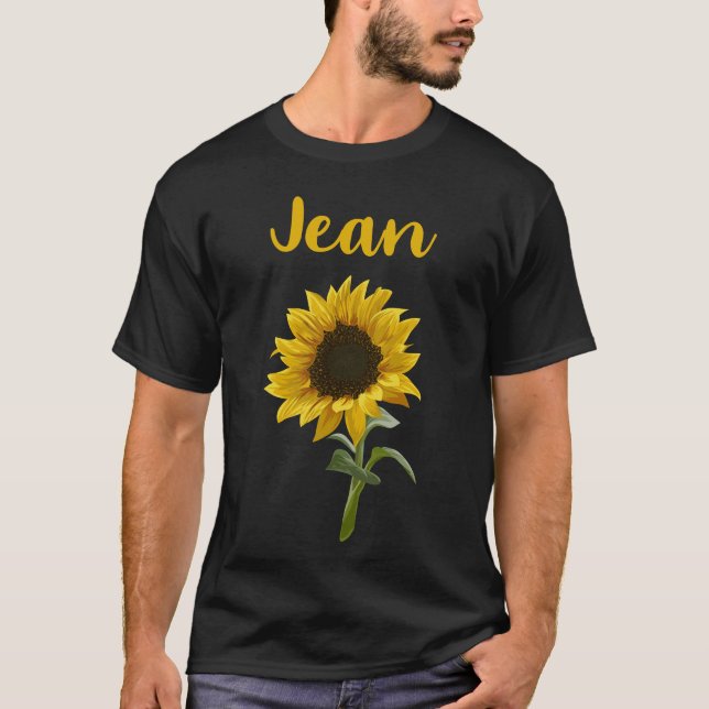 Camiseta Feliz Girasol - Jean Name (Anverso)