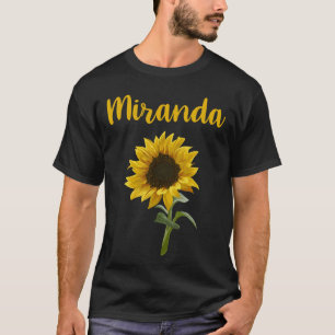 Camiseta Feliz Girasol - Nombre Miranda