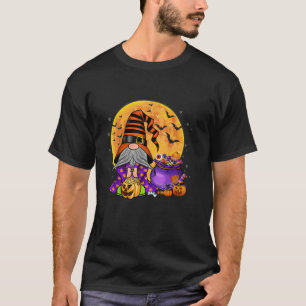 Camiseta Feliz Gnomes de Halloween Fantasma Bruja fantasma 
