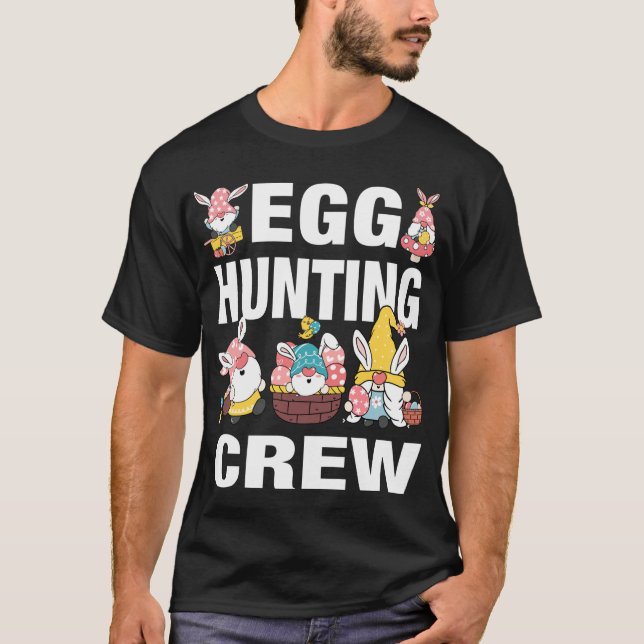 Camiseta Feliz Gnomes de Pascua con orejas de conejito Huev (Anverso)