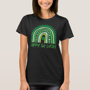 Camiseta Feliz Go Lucky Bohemian Rainbow St Patrick's Day