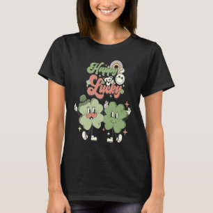 Camiseta Feliz Go Lucky Clover St Patrick's Day
