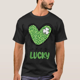 Camiseta Feliz Go Lucky Heart St Patricks Day Lucky C Shamr