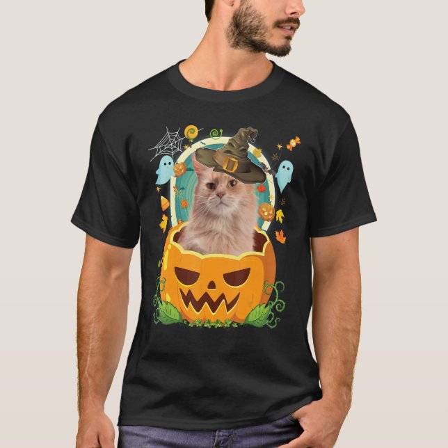 Camiseta Feliz Gorra de la peluca somalí de la calabaza de  (Anverso)