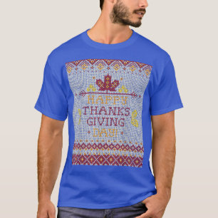 Camiseta Feliz gracias a la feliz Navidad de la familia