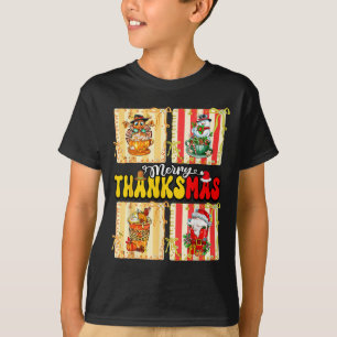 Camiseta Feliz Graciasmas Pumpkin Sce Latte Café Día de Acc