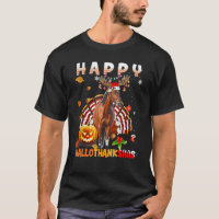 Feliz Hallo Graciasmas Pavo Caballo Navidad Reno