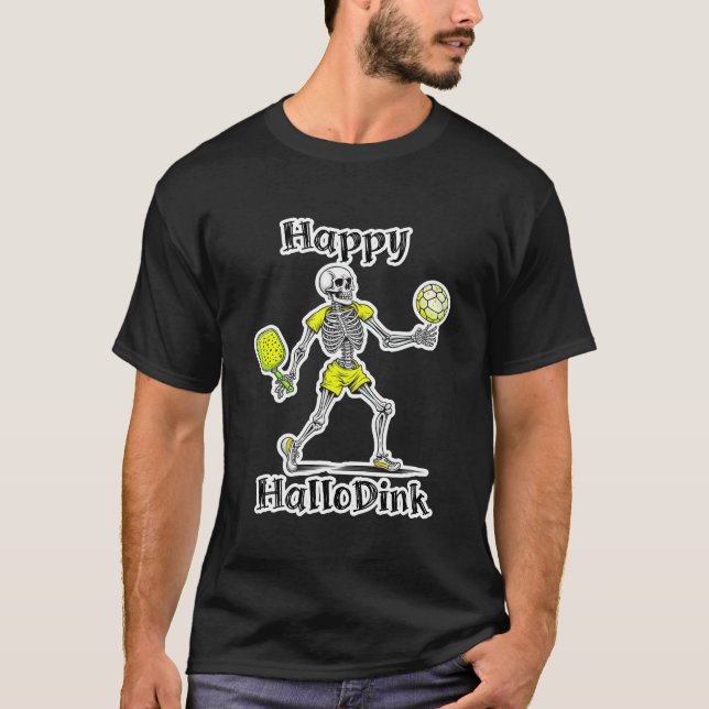 Camiseta Feliz Hallodink | Halloween y Pickleball Pun (Anverso)