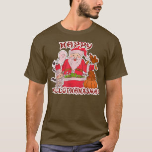 Camiseta Feliz Hallothanksmas 3in1 Día de Acción de Gracias