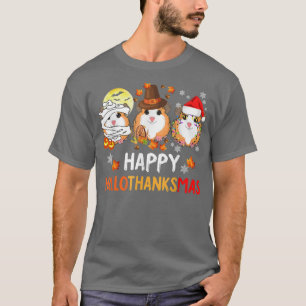 Camiseta Feliz Hallothanksmas a los cerdos de Guinea