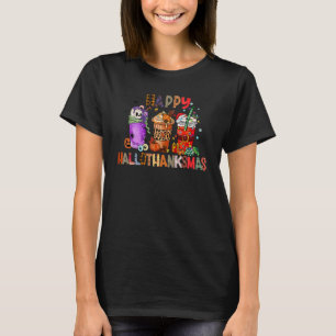 Camiseta Feliz Hallothanksmas Café Calabaza Spice Cocoa Ch